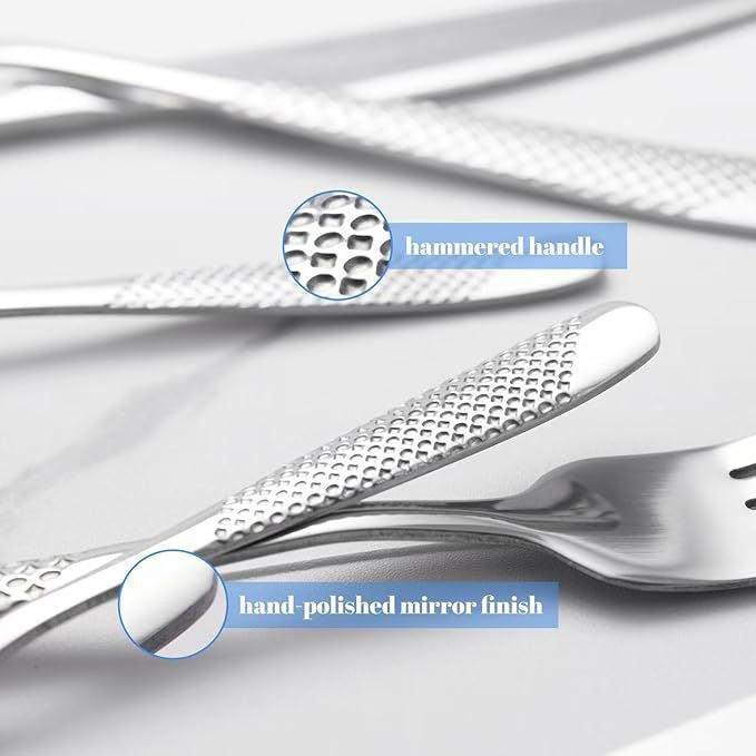 stainless steel flatware polished surface finish detail