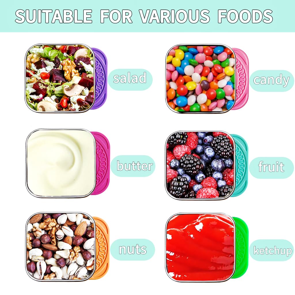 stainless steel snack containers for fruit yogurt and snacks