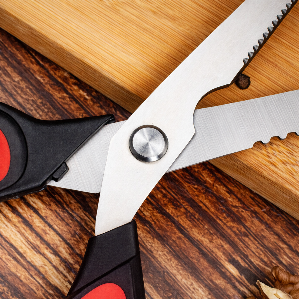 Product Parameters for 3-Piece Kitchen Shear Set - Ergonomic Handles and High-Quality Stainless Steel Blades