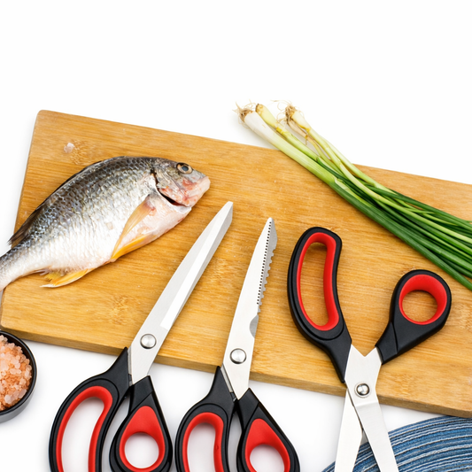 3-Piece Multi-Functional Kitchen Shears Set – Stainless Steel Blade with Ergonomic Handle