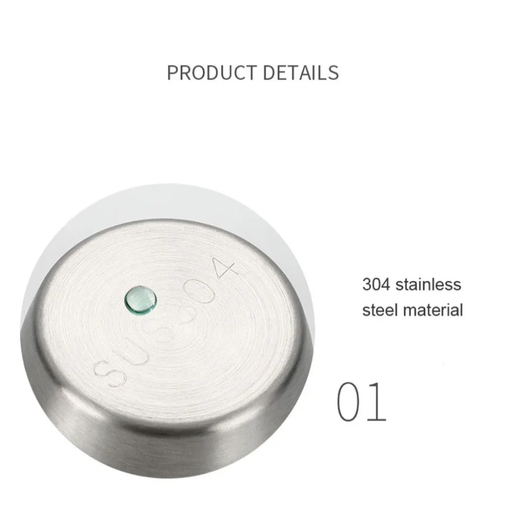 6 Pack Food-Grade 304 Stainless Steel Salad Dressing Containers (40ml Leak-Proof Lids)