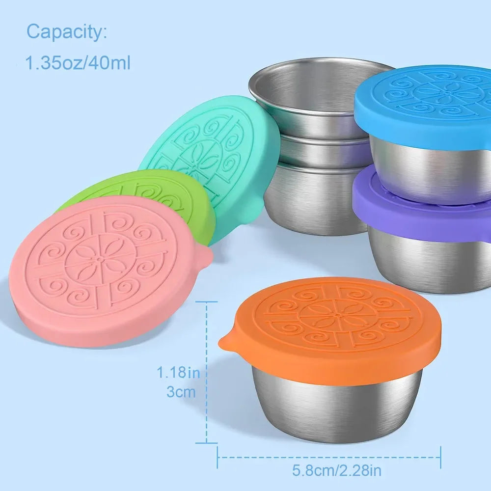 40ml stainless steel condiment cup food storage container
