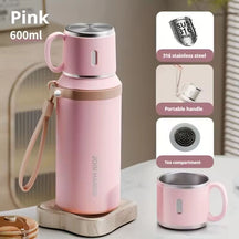 600ml pink 316 stainless steel insulated bottle