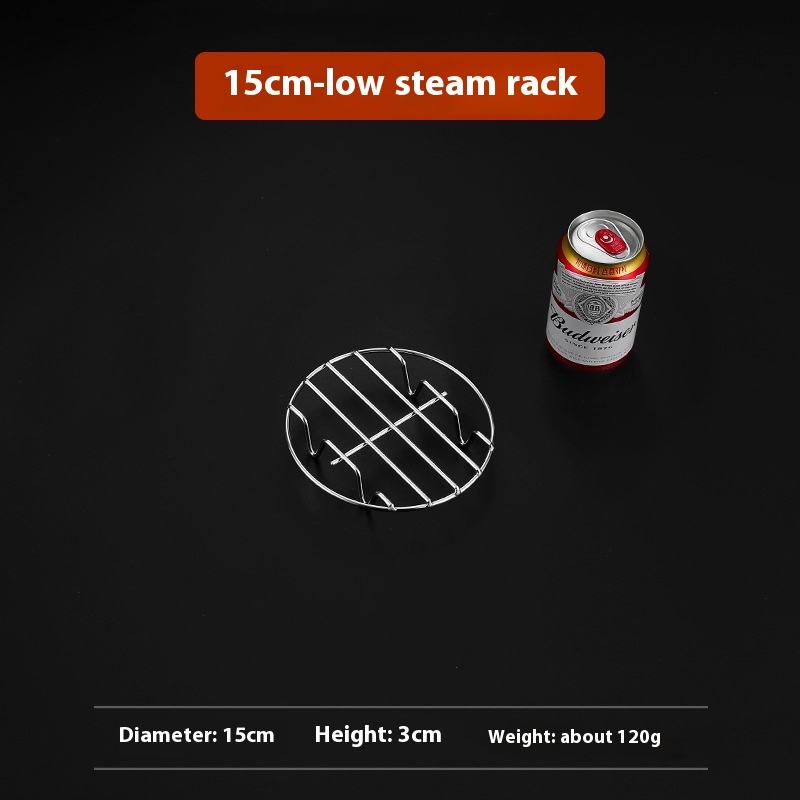 304 Stainless Steel Steaming Rack, High-Footed Water-Proof Steamer Stand for Rice Cooker & Pressure Cooker, Home Use for Steaming Vegetables and Rice