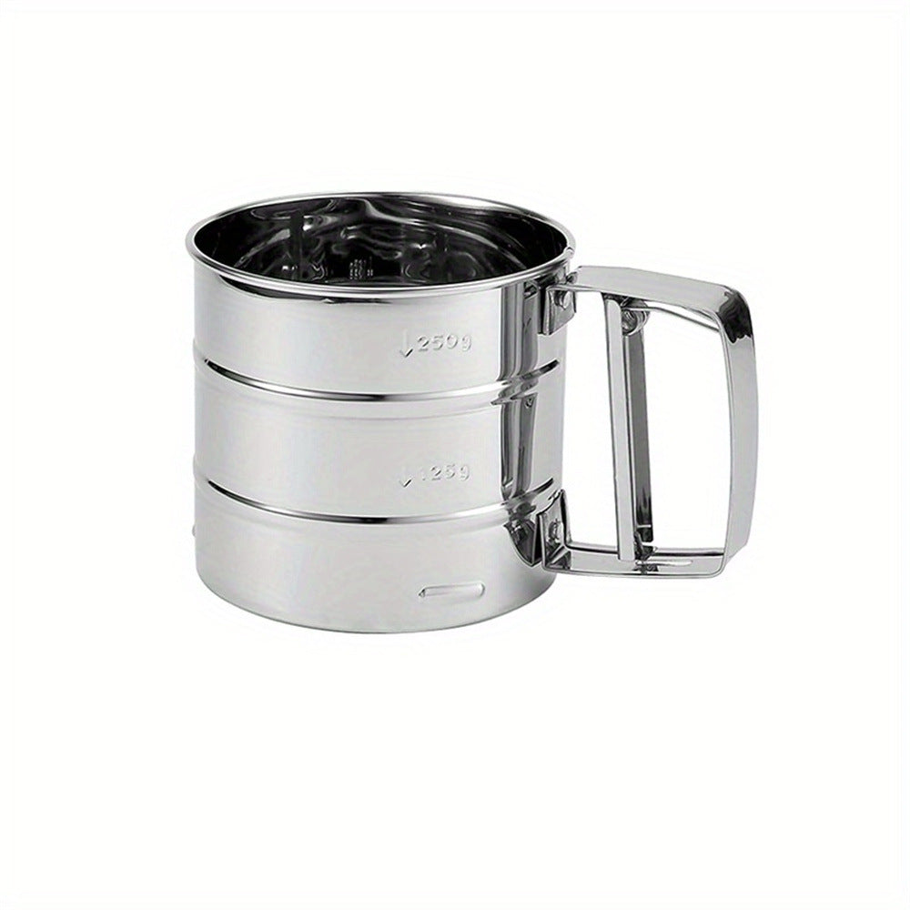 stainless steel flour sifter handheld baking tool