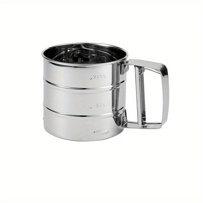 stainless steel flour sifter handheld baking tool