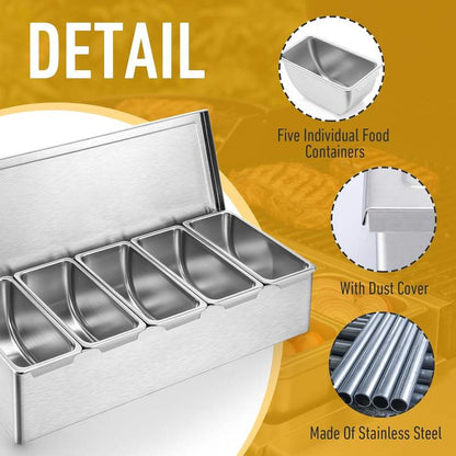 Structure and material of stainless steel seasoning box
