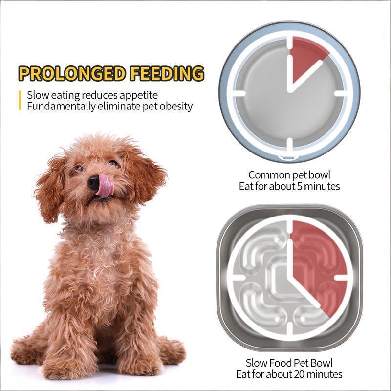 anti-slip base stainless steel dog food bowl
