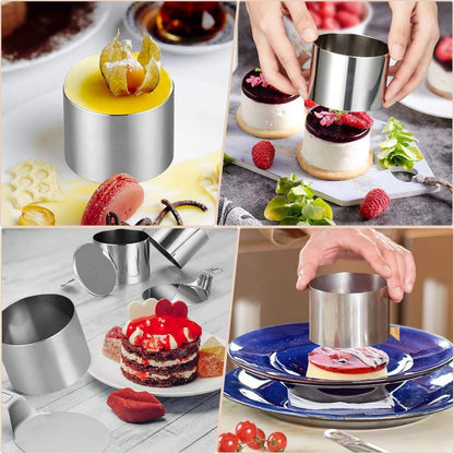 Baking Cakes with Stainless Steel Mousse Rings - Perfect for Layered Cakes and Mousses