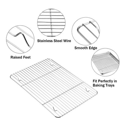 2 Pans & 2 Racks Set Dimensions & Details
