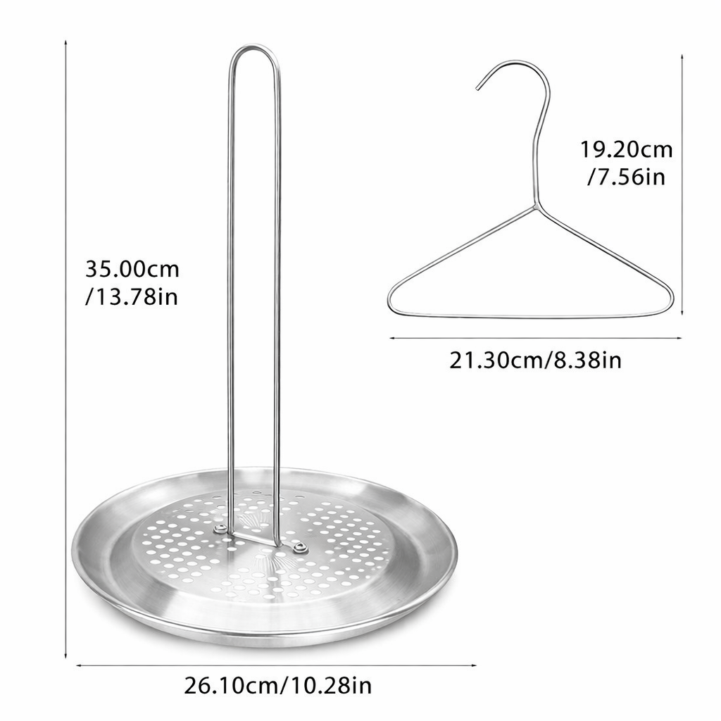 Vertical Turkey Roasting Rack on Outdoor Grill – Stainless Steel BBQ Accessory