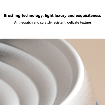 brushed stainless steel pet bowl scratch resistant
