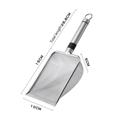 stainless steel mesh cat litter scoop dimensions
