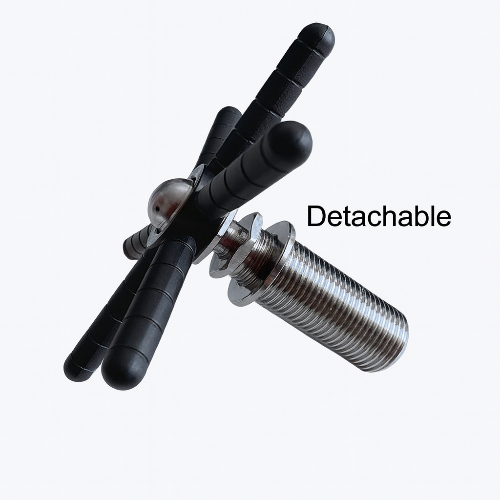 Detachable cup rinser head on the portable wide rinse sink for easy maintenance and efficient cleaning.