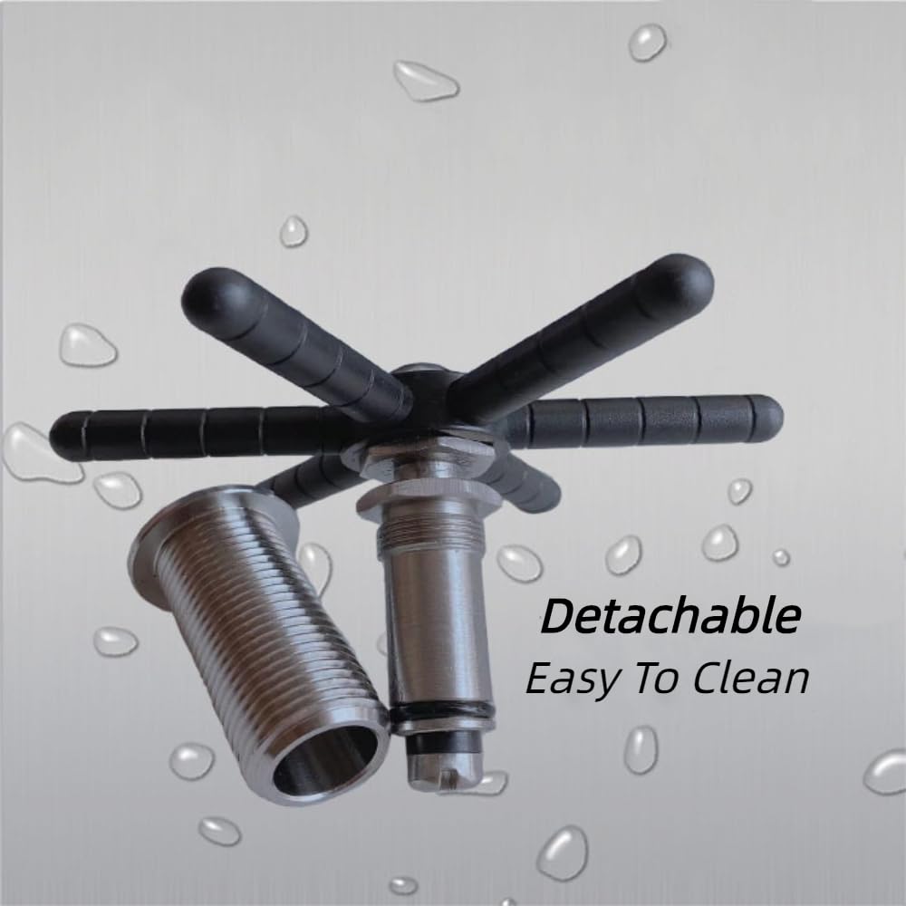 Matte black portable cup rinser sink installed in a modern bar for efficient and flexible cup cleaning.