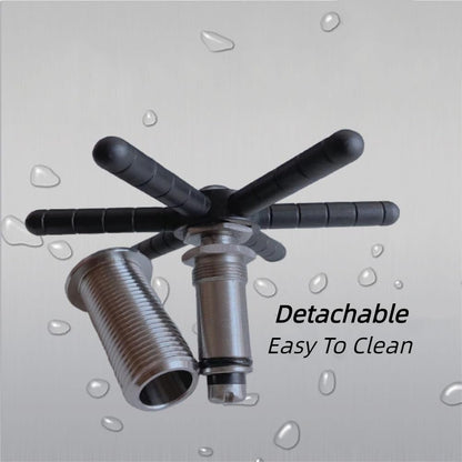 Matte black portable cup rinser sink installed in a modern bar for efficient and flexible cup cleaning.