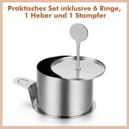 Various Sizes of Stainless Steel Mousse Rings for Versatile Cake and Mousse Molding