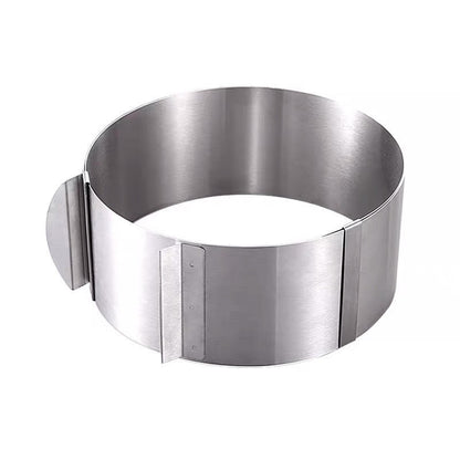 Easy to Clean Cake Mold – Stainless Steel Adjustable Ring for Baking and Mousse