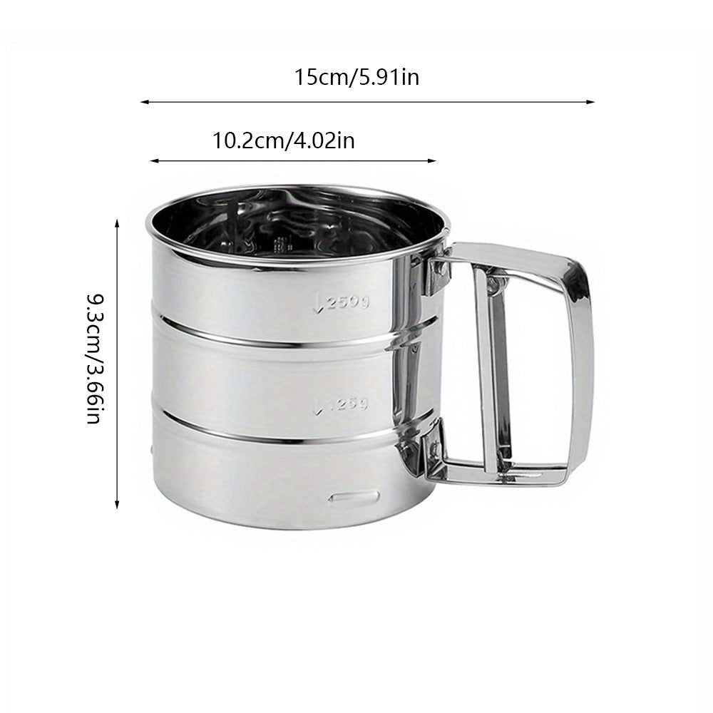 kitchen flour sifter size and capacity guide