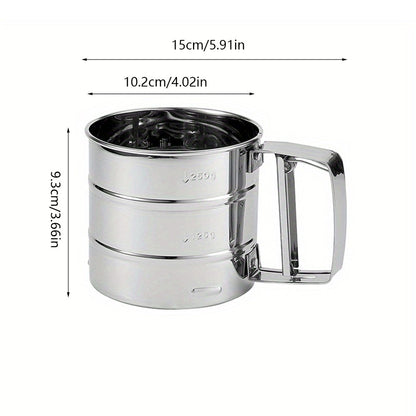 kitchen flour sifter size and capacity guide