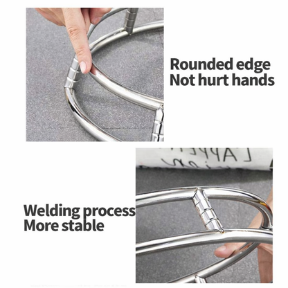 Heat-Resistant Stainless Steel Cookware Organizer – Ideal for Pots, Pans, and Woks