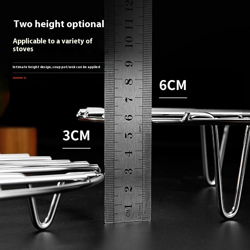 High‑Footed Stainless Steel Steamer Stand for Even Steam Circulation