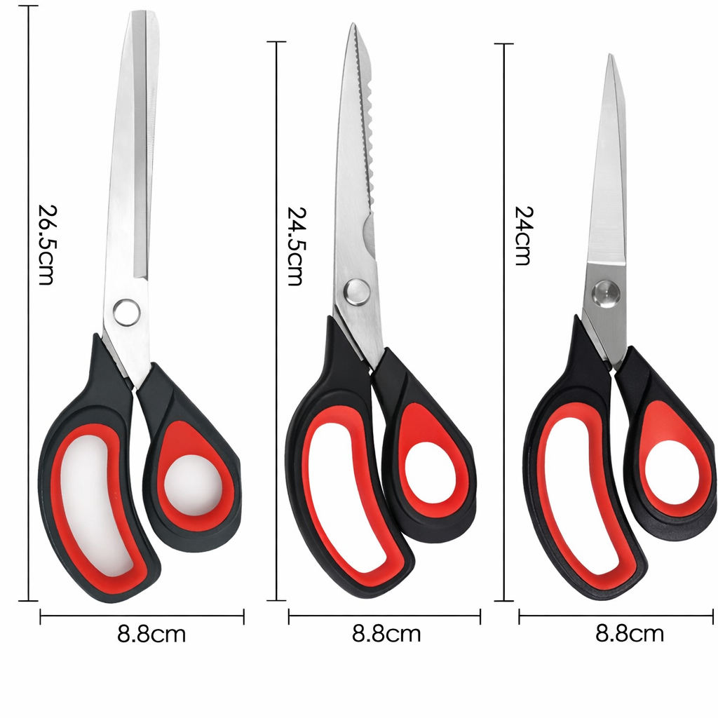 Multi-Functional Kitchen Shear with Safety Ring - Secure and Safe Use for Everyday Kitchen Tasks