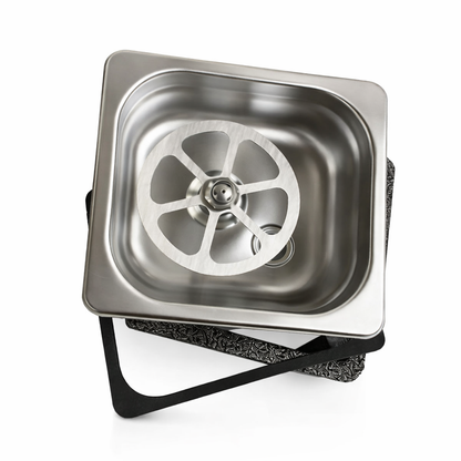 No-Drill Glass Rinser with Lotus Rinser Head for Temporary Beverage Stations