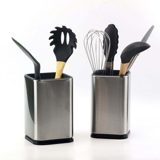 Matte Stainless Steel Cutlery Holder Kitchen Utensil Organizer