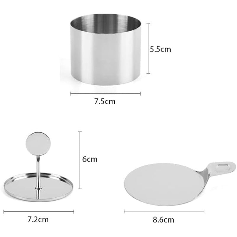 Stainless Steel Mousse Ring for Cake Decoration and Desserts - Ideal for Creative Pastries
