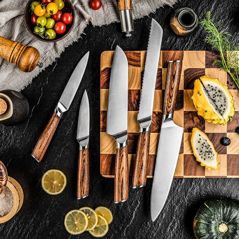 multi functional kitchen knife set food preparation