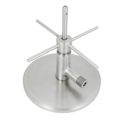 No-drill rotating bottle rinser with a flexible design, perfect for high-traffic bars, cocktail bars, and home drink stations.