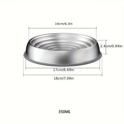 350ml stainless steel pet bowl size dimensions

