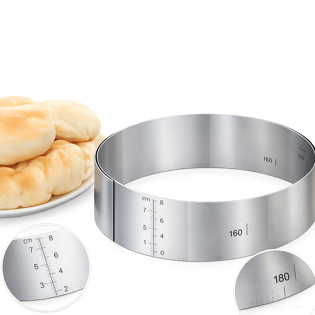 Professional Cake Mold – Adjustable Height for Precise Cake Layering and Design