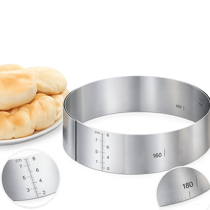 Professional Cake Mold – Adjustable Height for Precise Cake Layering and Design