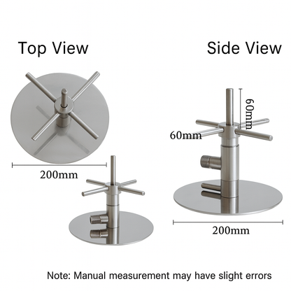 Rotating bracket bottle rinser ideal for cafés and home bars, offering a compact and convenient solution for glass and bottle rinsing without permanent installation.