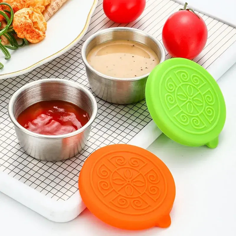 stainless steel salad dressing containers used in lunch boxes