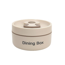 Portable 304 Stainless Steel Round Insulated Stackable Thermal Thermos Food Jar Container Bento Lunch Box for Kids with Handle