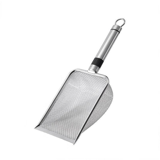 stainless steel cat litter scoop with mesh
