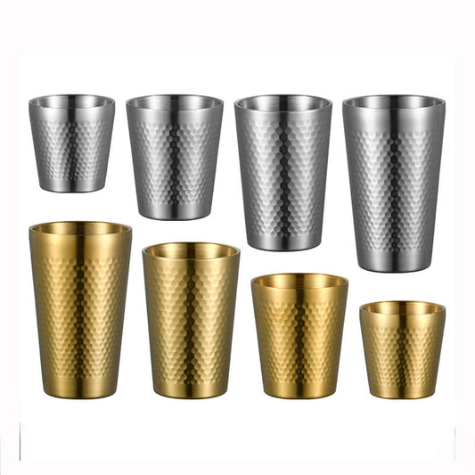stainless-steel-double-wall-hammered-cup-set
