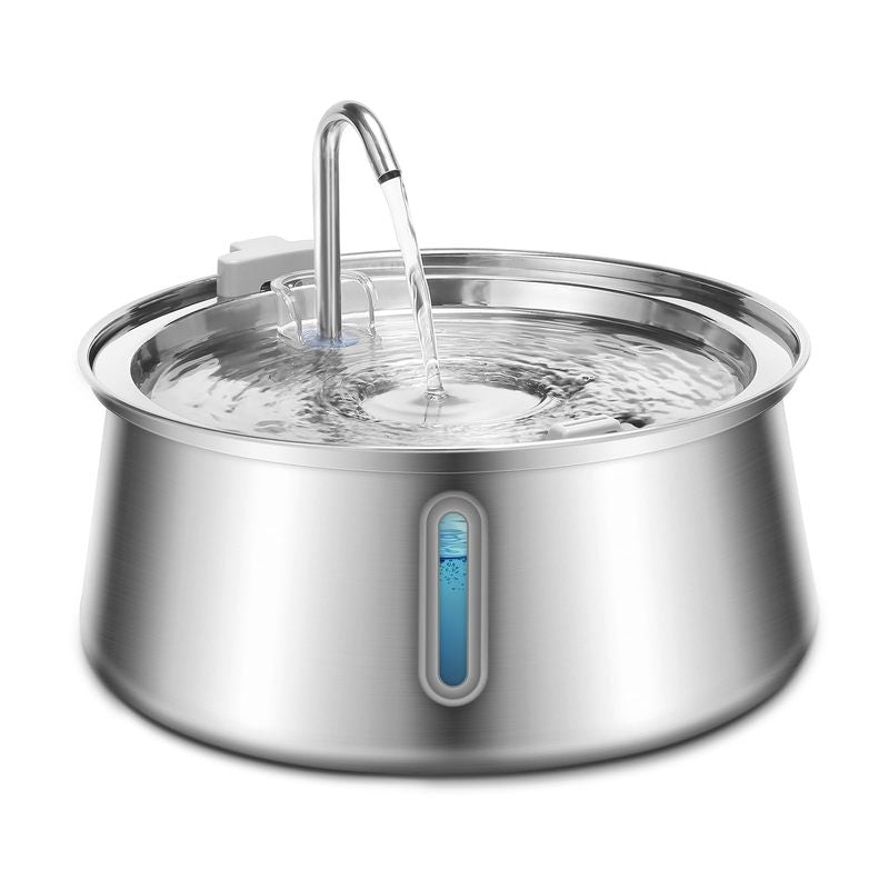 4L stainless steel automatic pet water fountain for cats and dogs

