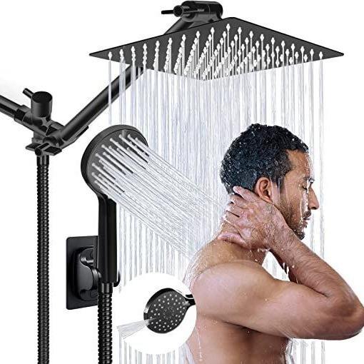 304 stainless steel rainfall shower system single handle
