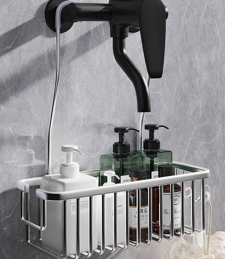 Stainless Steel Shower Caddy – Multi-Purpose Bathroom Organizer for Shampoo, Soap, and Accessories