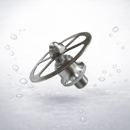 Tall Lotus cup rinser head ideal for high-traffic bars and cafés, providing quick and efficient glass rinsing for large mugs and glasses.