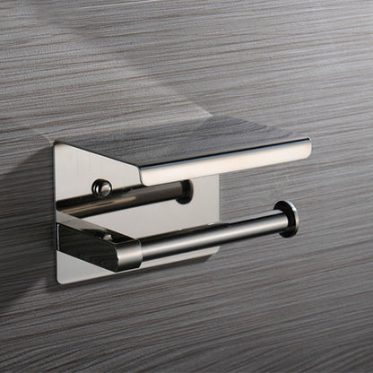 toilet paper holder with mobile phone shelf
