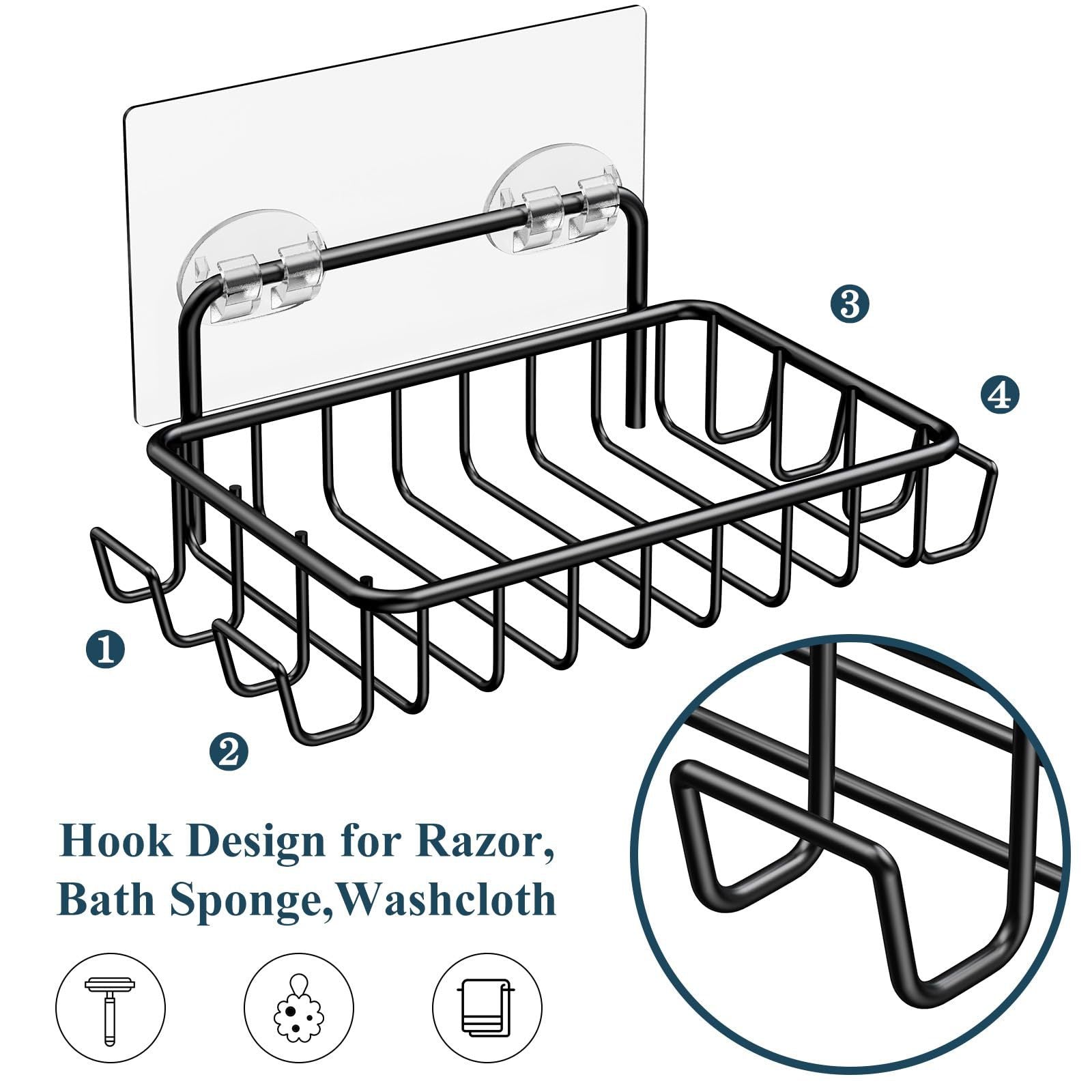 wall-mounted-soap-holder-4-hooks