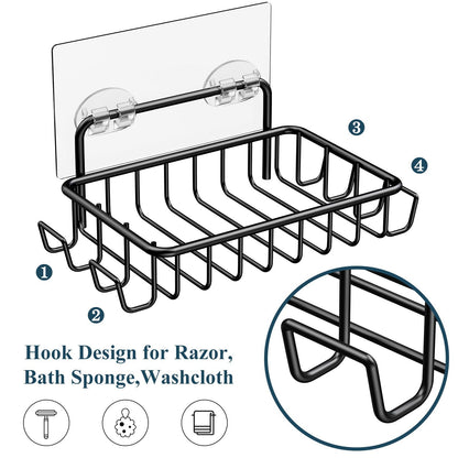 wall-mounted-soap-holder-4-hooks