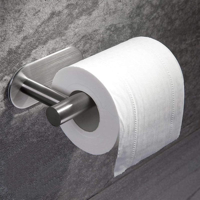 Easy installation of wall-mounted stainless steel toilet paper holder