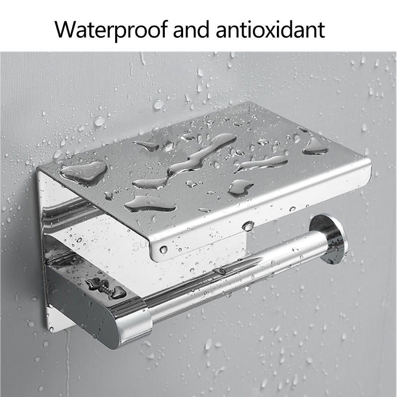 waterproof rust resistant stainless steel toilet paper holder
